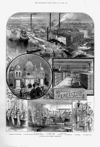 Joseph Crosfield & Sons soap factory at Bank Quarry, Warrington, Cheshire, 1886 by Unbekannt