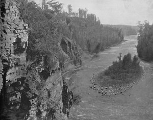 Kaministiquia River, Below Kakabeka Falls, c1897