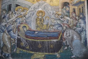 Kariye Camii (St. Saviour in Chora Church) Fresco: Dormition (Mary