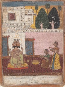 Khambavati Ragini from a Dispersed Ragamala Series
