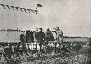 King Edward VII Inspecting the Bag at Sherborne Estate, 1902 by Unbekannt
