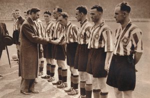 King George VI and Queen Elizabeth Attend the Association Football Cup Final