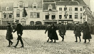 King George V at Furnes, Belgium, First World War, 4 December 1914 by Unbekannt