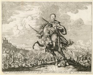 King John III Sobieski at the Battle of Khotyn on 11 November 1673, 1673 by Unbekannt