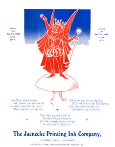 King Oberon - The Jaenecke Printing Ink Company by Unbekannt