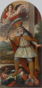 King Saint Stephen in the Battle with the Turks, ca. 1718-1719 by Unbekannt