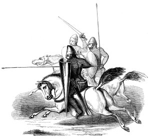 Knights of King Louis VI of France, c14th Century, 1849