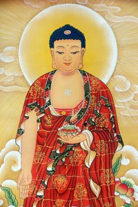 Shakyamuni Buddha Painting at Kong Meng San Phor Kark See Monastery