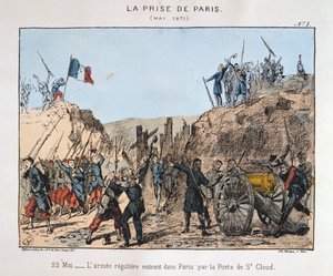 La Prise de Paris, 22 May 1871 by Unbekannt