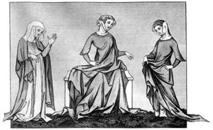 Ladies dress, 14th century