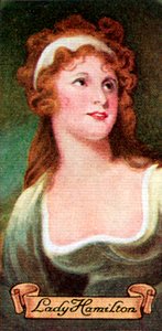 Lady Hamilton, from a series of cigarette cards by Unbekannt