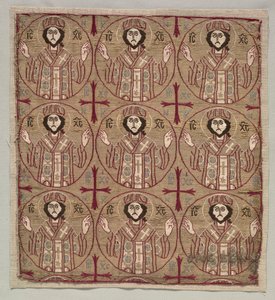 Lampas with Roundels of the Image of Christ in Benedictory Pose by Unbekannt
