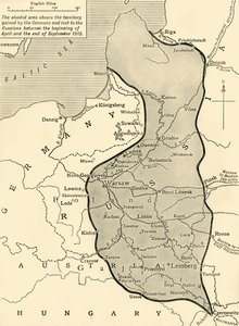 Land taken by Germany from Russia, First World War by Unbekannt