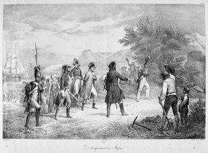 Landing at Frejus, March, 1815 by Unbekannt