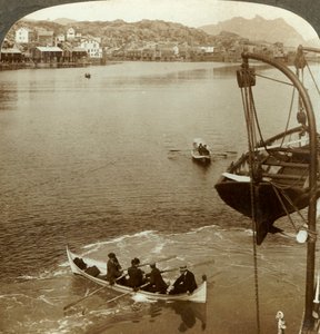 Landing from a Steamer in Arctic Country, Svolvaer, Lofoten Islands, N. Norway by Unbekannt