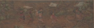 Landscape Painting of Figure in Woodland Setting by Unbekannt