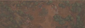 Landscape Painting of Figure in Woodland Setting by Unbekannt