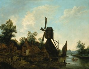 Landscape Windmill by Unbekannt