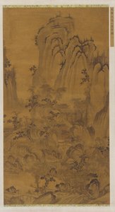 Landscape: A Mountain Gorge, a Stream, Buildings and People