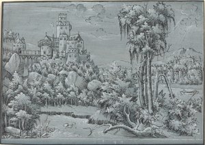 Landscape with a Castle by Unbekannt
