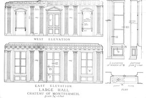 Large Hall, Chateau of Montfermeil, Paris by Unbekannt