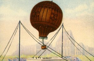 Launch of the Montgolfier Brothers balloon, June 1783 by Unbekannt
