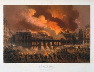 Le Palais Royal, Paris Commune, 24 May 1871
