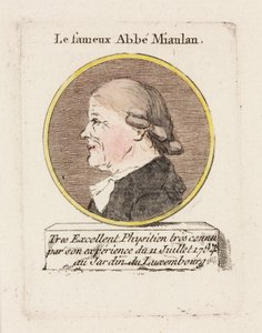 The famous Abbe Miaulan, c 1784 by Unbekannt