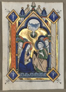Leaf Excised from a Psalter: The Pentecost by Unbekannt
