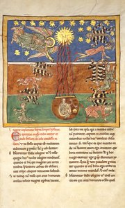 Leaf from a Beatus Manuscript: At the Clarion of the Fifth Angel