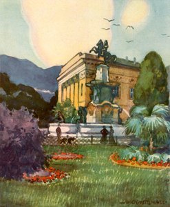 Leopolds Fountain and City Theater