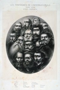 Les Fantoches de LInternationale, caricature on the communists. France 19C by Unbekannt