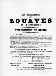 Les Zouaves, from French Political Posters of the Paris Commune by Unbekannt
