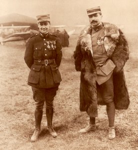 Lieutenant Georges Guynemer and Captain Felix Brocard, French Fighter Pilots