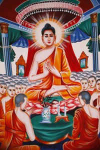 Life of the Buddha: Instructing the Assembly Arahants, Siem Reap, Cambodia