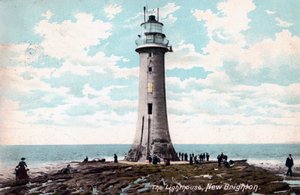 Lighthouse at New Brighton, Wirral, Merseyside