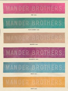 Linotype Practise - Mander Brothers Advert