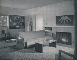 Living Room Designed by Honor Easton and Alyne Whalen in a House in Los Angeles by Unbekannt