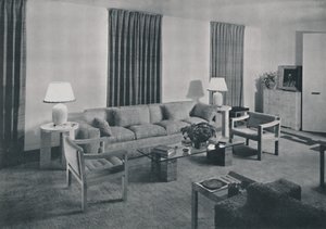 Living room in the apartment of Samuel A. Marx by Unbekannt