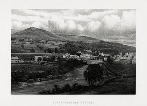 Llangollen and Castle, Denbighshire, North Wales, 1896 by Unbekannt