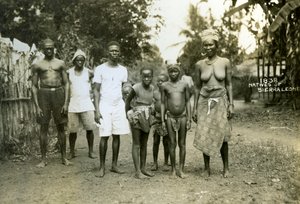 Local People, Sierra Leone, 20th Century by Unbekannt