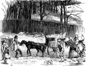 London Ice Carts, 1850 by Unbekannt