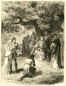 Louis IX, Dispensing Justice in the Forest of Vincennes by Unbekannt