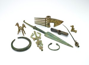 Luristan Small Bird Pendant and Assorted Tools by Unbekannt