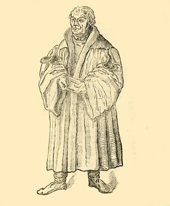 Luther Preaching by Unbekannt