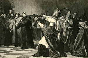 Luther at the Diet of Worms, 1521 by Unbekannt
