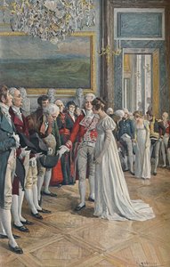 Madame Bonaparte Receiving Ambassadors at the Tuileries by Unbekannt