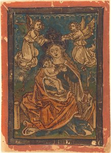 Madonna and Child Seated on a Grassy Bank with Angels by Unbekannt