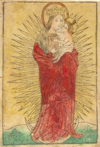 Madonna and Child in a Glory Standing on a Crescent Moon, 1450-1460 by Unbekannt
