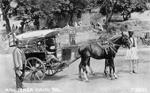 Mail tonga, Nainital, India, 1917 by Unbekannt